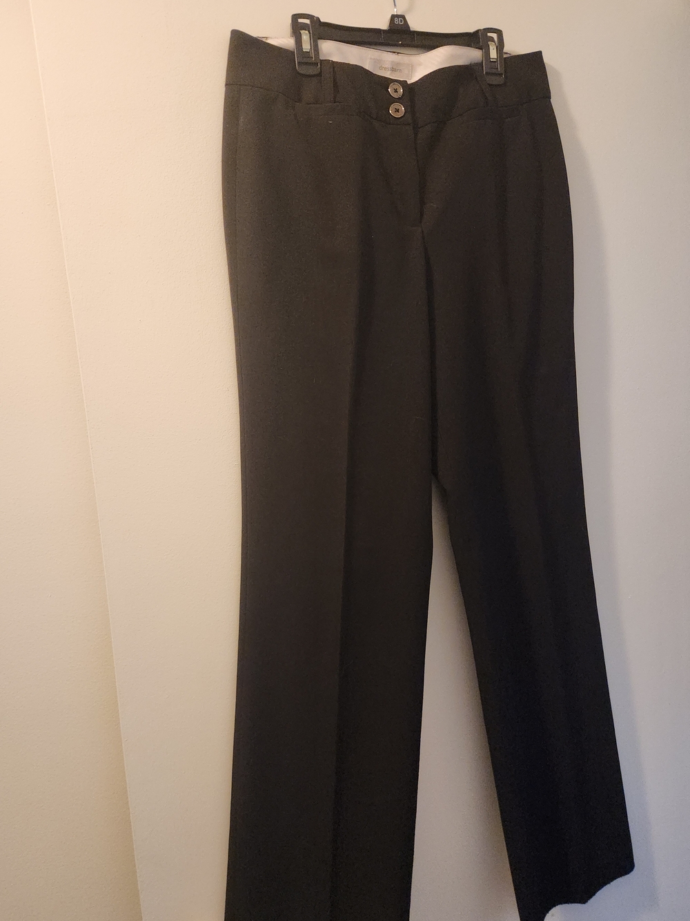 Dress Barn Black Women's Straight-Leg Dress Pants